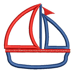 Stickdatei - Ahoi Eule Boot Appli